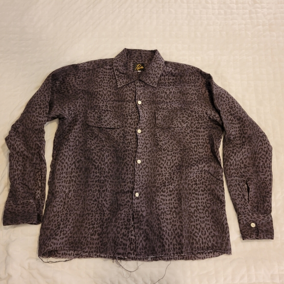 ❤️ Needles Cut-off bottom leopard print shirt - Picture 3 of 7